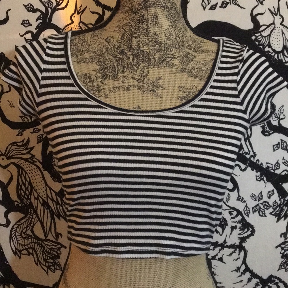 Striped crop top